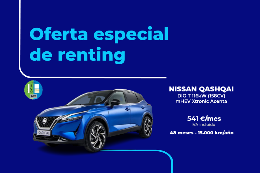 Oferta Renting Nissan Qashqai