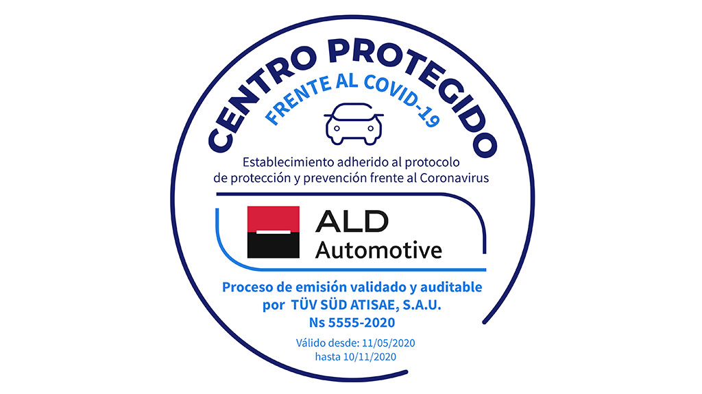 ALD Automotive crea el sello “Centro seguro frente al COVID-19”